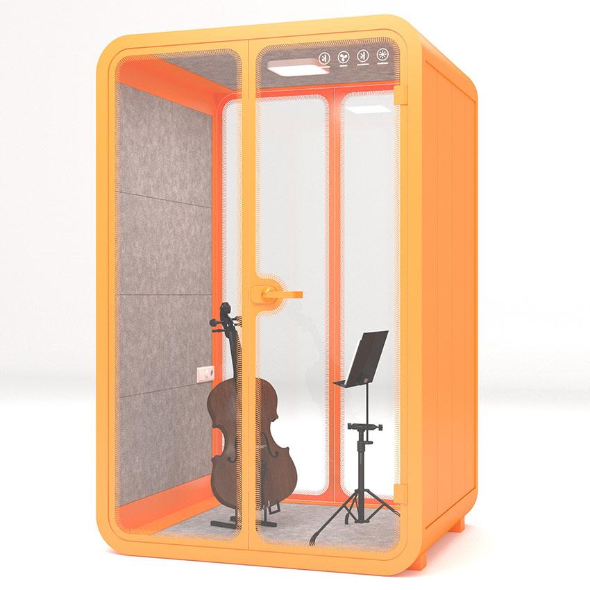 Soundproof music booth