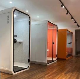 telephone booth in office